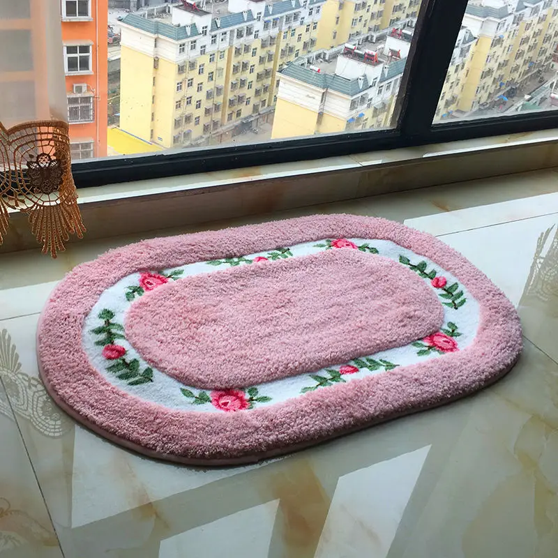 

Door Mat Bathroom Absorbent Non-Slip Balcony Kitchen and Bedroom Household