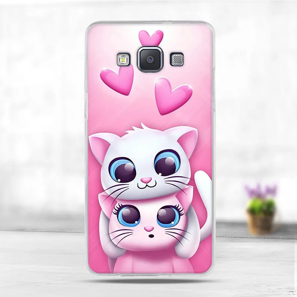 Чехол для Samsung Galaxy A5 A500 разноцветный мягкий чехол с мультяшным рисунком 2015 |