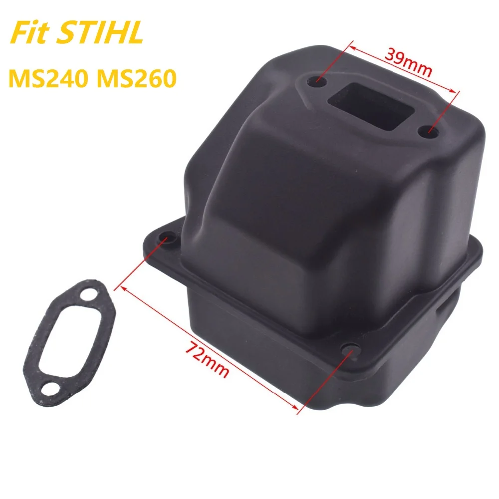 Выхлопной глушитель долговечного качества подходит для Stihl 024 026 MS240 MS260 запасная