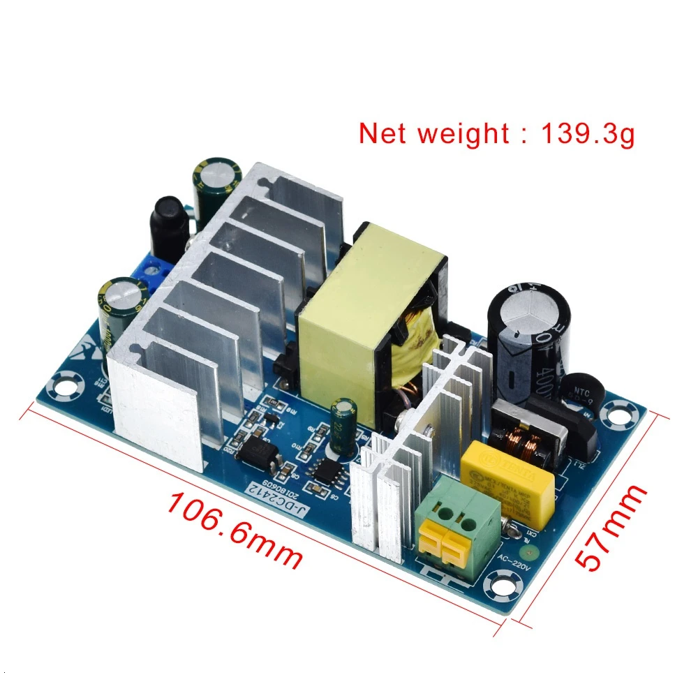 Завеса Новое поступление 4A для 6A 24V Стабильно высокие Мощность 100W импульсный источник Питание платы AC DC Мощность модуль трансформатор