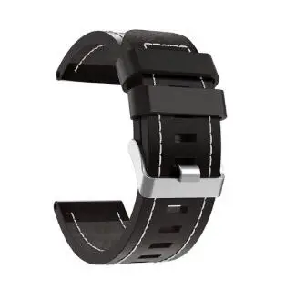 Fenix 5xBlack 20 26 22 мм роскошный кожаный ремешок сменный ремешок с инструментами для Garmin Fenix 5/5S/5x gps часы высококачественный ремешок Sep7 - Цвет: Fenix 5xBlack