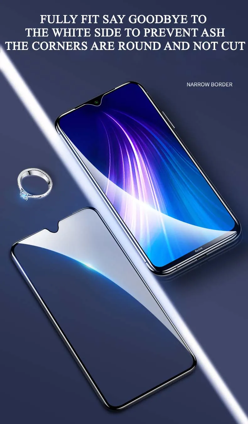 9D закаленное стекло для Xiaomi Redmi Note 8 7 Pro K20 7A 8A GO защитная пленка на весь экран