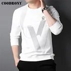 COODRONY бренд осень зима уличная мода толстовки приталенный Повседневный свитер с круглым вырезом мягкий хлопковый пуловер мужская одежда C4026