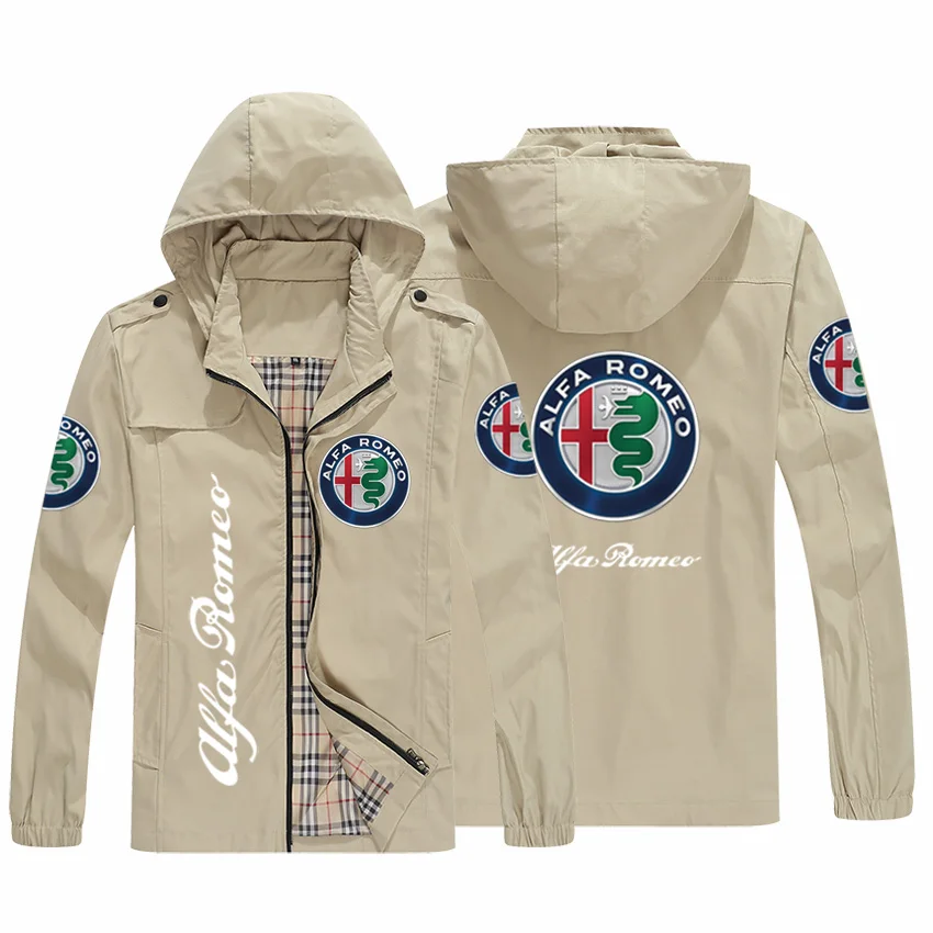 

2021 spring and autumn men's brand jackets, car logo printing business casual jackets, motorcycle street shooting jackets