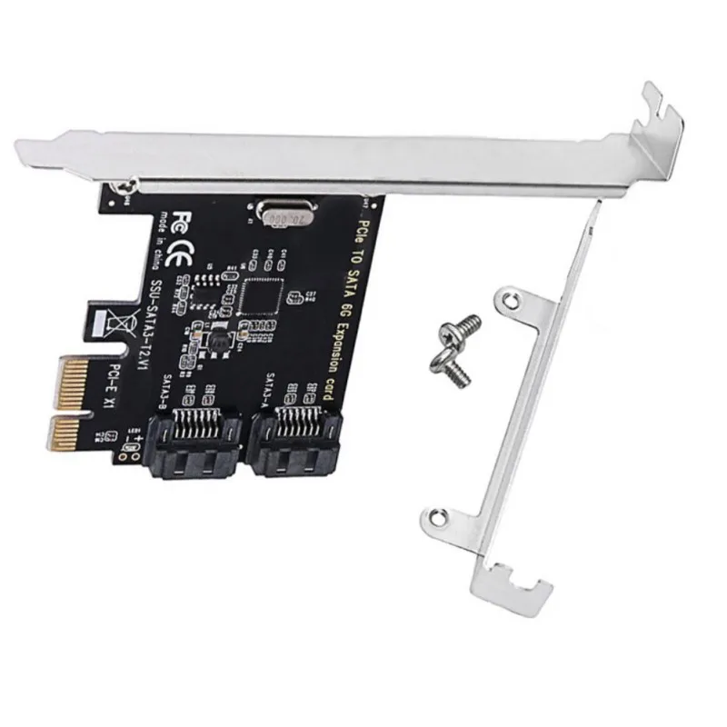 Плата расширения PCIe на SATA3.0 2 порта SATA III PCI Express 6 | Компьютеры и офис