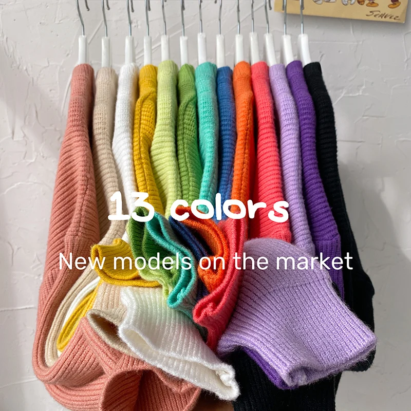 

13 Colors Mens Thick Needle Sweaters Fashion Trends Crewneck Knit Pullovers tops for Men Clothing Loose fit Harajuku Streetwear