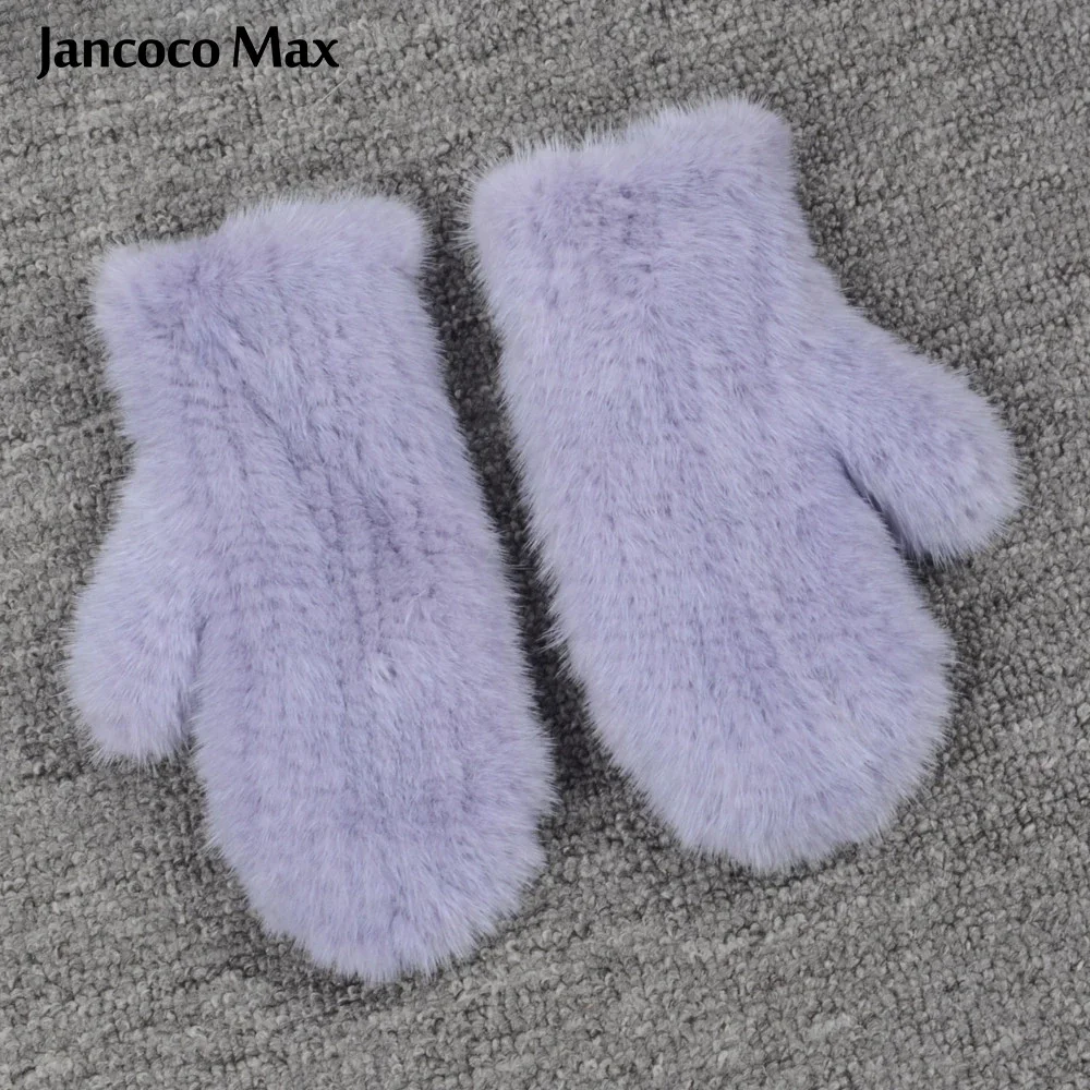 Jancoco Max новые перчатки из натурального меха норки зимние теплые женские модные