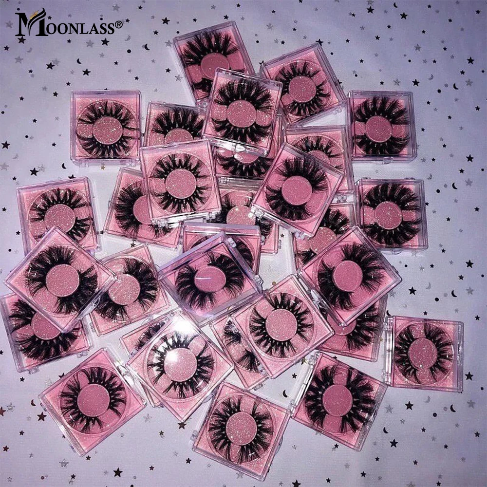 

Bulk Lashes Mink 25MM Wholesale 5D/8D Mink Eyelashes Square Boxes 10-50 Pairs Lashes Vendor High Quality Fluffy False Eyelashes