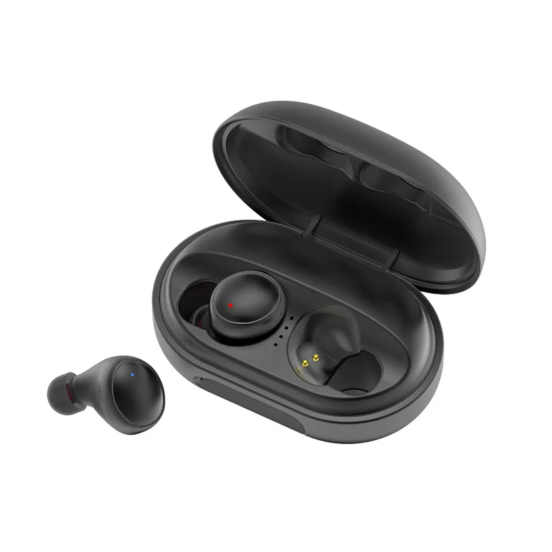 Оригинальные наушники C5 TWS IPX8 Bluetooth V5.0, спортивный сабвуфер, стерео звук, сенсорное управление, шумоподавление, без задержки, игровая гарнитура - Цвет: C5-Black