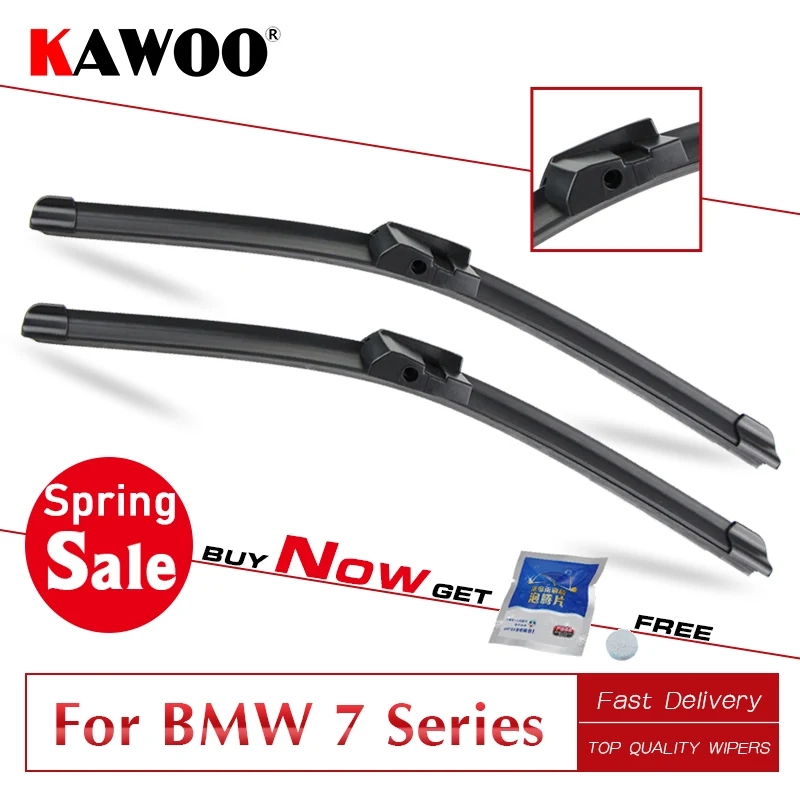 

KAWOO Car Wiper Blades For BMW 7 Series E65 E66 E67 E68 F01 F02 F03 F04 G11 G12 730Li 730i 735i 740 745i 750i 760i 730d 740d 745