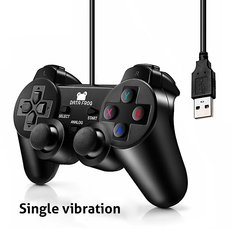 

New Vibration Controller Wired USB PC Joystick For PC Computer Laptop For WinXP/Win7/Win8/Win10 USB Gamepad