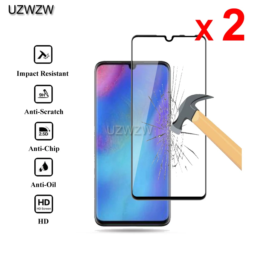 2 шт закаленное стекло для huawei P30 Lite 6,15 Дюймов Полное Покрытие 2.5D защита экрана закаленное стекло для huawei P30 Lite
