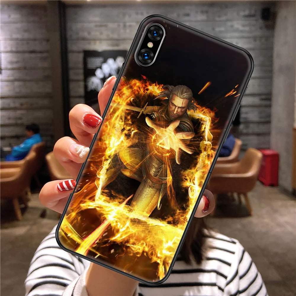

The Witchers Game Phone Case Cover Hull For iphone 5 5s se 2 6 6s 7 8 12 mini plus X XS XR 11 PRO MAX black painting hoesjes