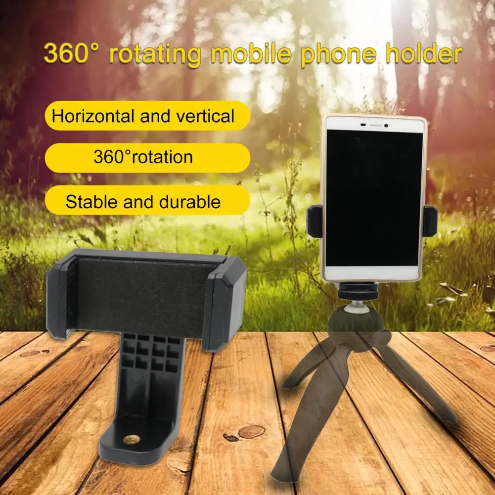 

360 Degree Rotating Video Live Broadcast Mobile Phone Clip Horizontal And Vertical Shooting Selfie Stick Tripod