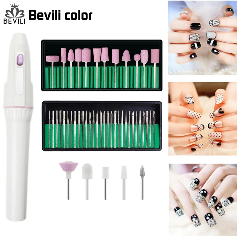 

Electric Nail Drill,Electric Nail File,Acrylic Nail Tools,Portable Electric Nail Kit,Pen Shape Finger Toe Nail Care