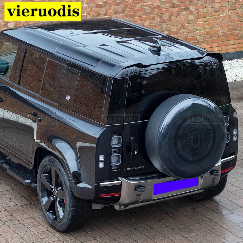 

For LAND ROVER DEFEND 2020 2021 ABS Plastic Rear Roof SpoilerTrunk Boot Lip tail Wing