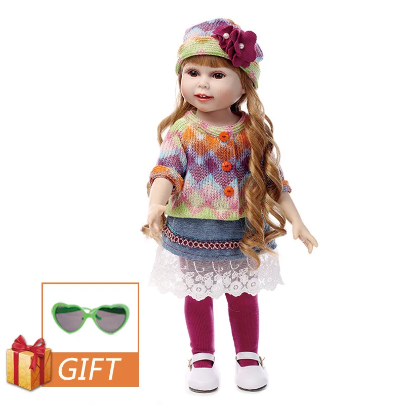 C076 NPK 18 дюймов Кукла ручной работы Reborn Baby Dolls полностью силиконовая Реалистичная кукла принцессы реалистичный резиновый игрушка для детей подарок на день рождения - Цвет: C076