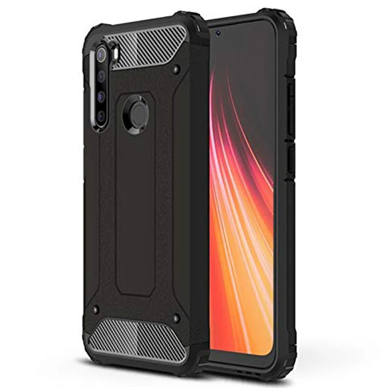 tank armor black Чехол для Xiaomi Redmi Note 7 Чехол для Redmi 8 8A 7 7A 6 6A 5 5A роскошный противоударный жесткий силиконовый защитный чехол для телефона с подставкой - Цвет: tank armor black