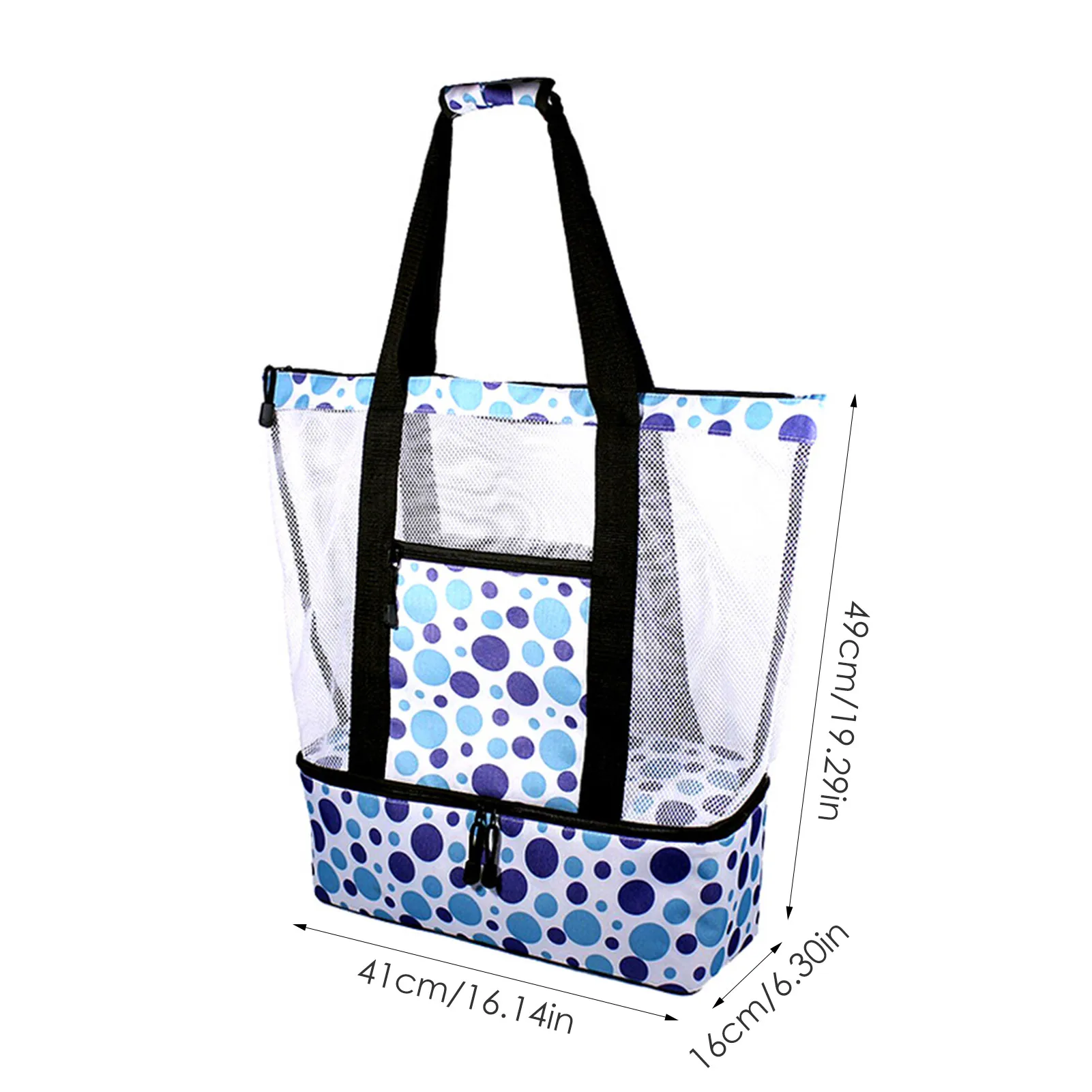 

Large Capacity Mesh Bag Breathable Multiple Pockets Mesh Storage Bag For Beach Picnic Travel Bag Tote Storage Pouch Handbag