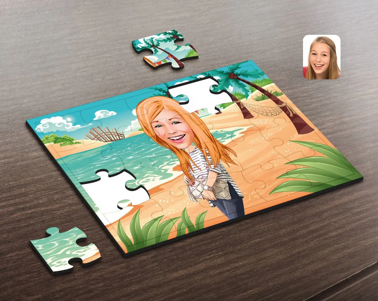 

Personalized Women 'S Caricature Of Wooden Puzzle-11 Decoration Girlfriends Gift Moment Happy Design Modern Quality reliable in-Game intelligence