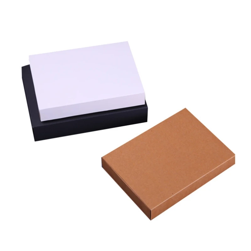 10 шт./20 шт. черно-белая крафт-бумага Подарочный ящик картон используется для