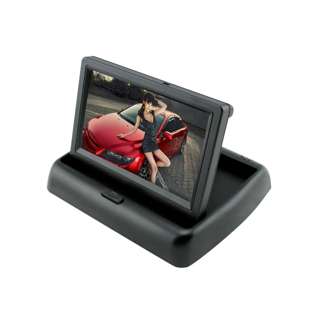 4 3 &quotскладной автомобильный TFT LCD цветной монитор обратная камера заднего вида