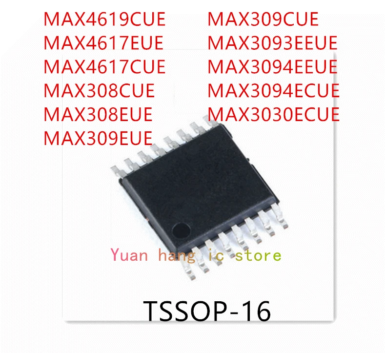 10 шт. MAX4619CEU MAX4617EUE MAX4617CEU MAX308EUE MAX308CEU MAX309EUE MAX309CEU MAX3093EEUE MAX3094EEUE MAX3094ECUE MAX3030ECUE