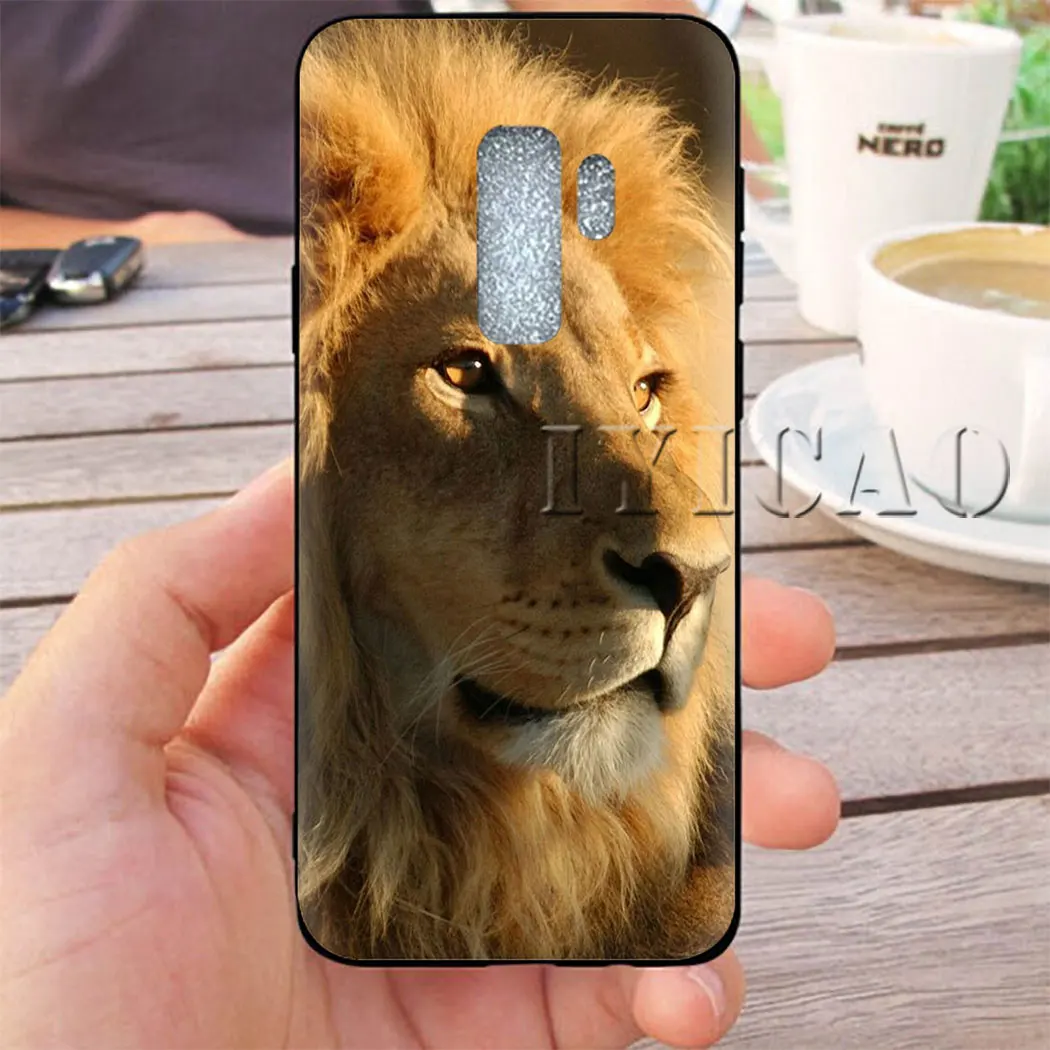 Мягкий силиконовый чехол IYICAO Tiger lion для телефона samsung A3 A5 A6 Plus A7 A8 A9 J6 | Мобильные