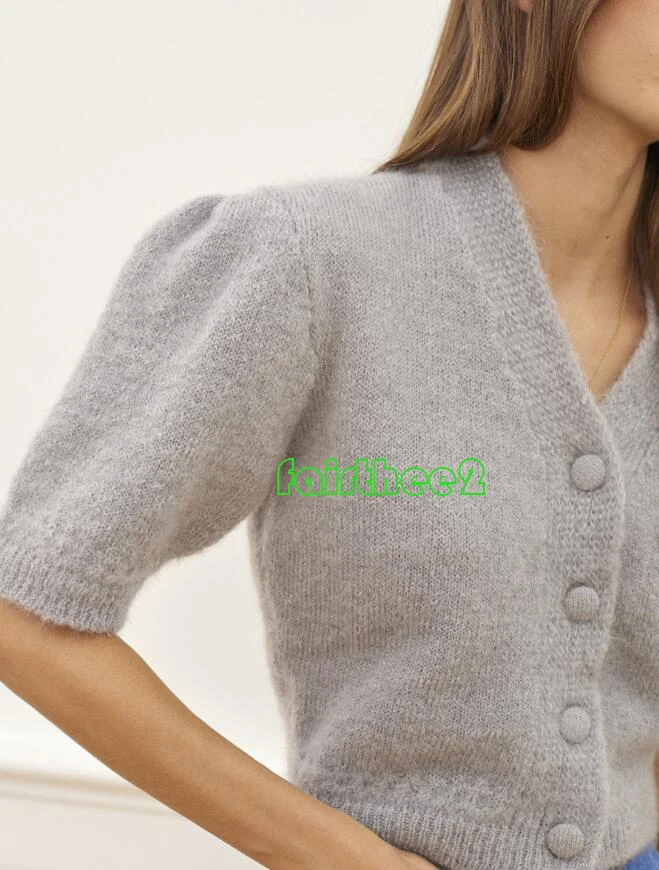 

New Wool Women Sweater 2020 Autumn and Winter New Retro Buttoned Mohair Knitted Cardigan