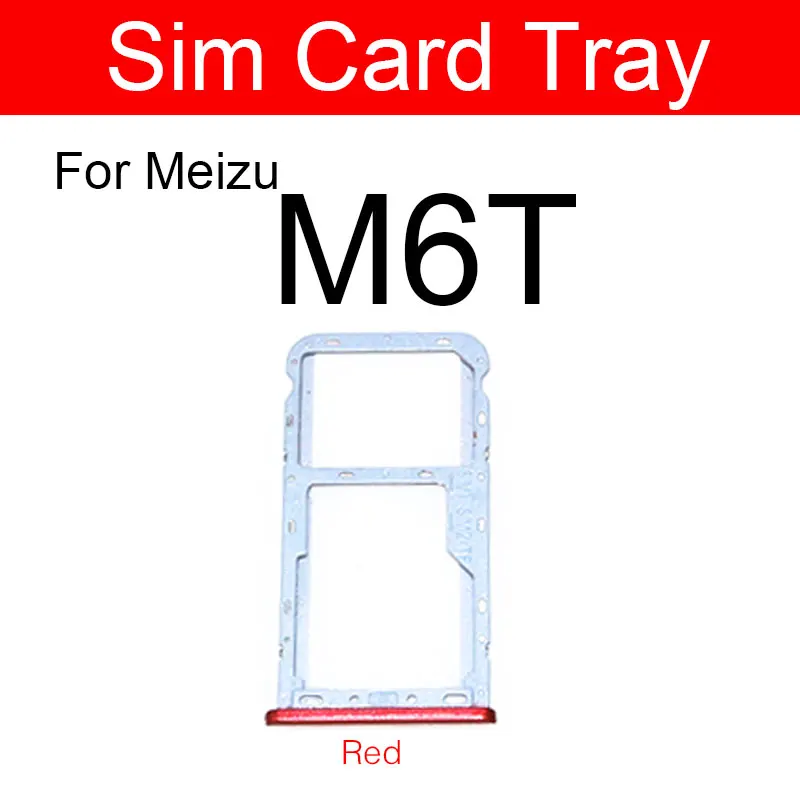 Лоток для Micro Sim-карты Meizu Meilan Blue Charm M6T M811h M811q SD Reader слот запасные части ремонта |