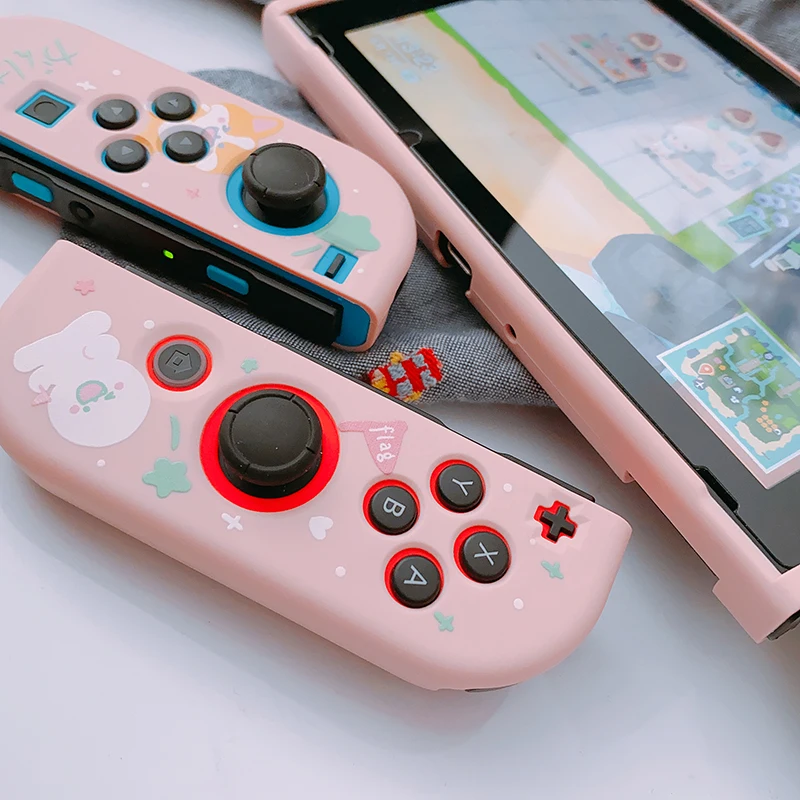 STARRY FOREST Мягкий розовый защитный чехол с милыми животными для nintendo switch