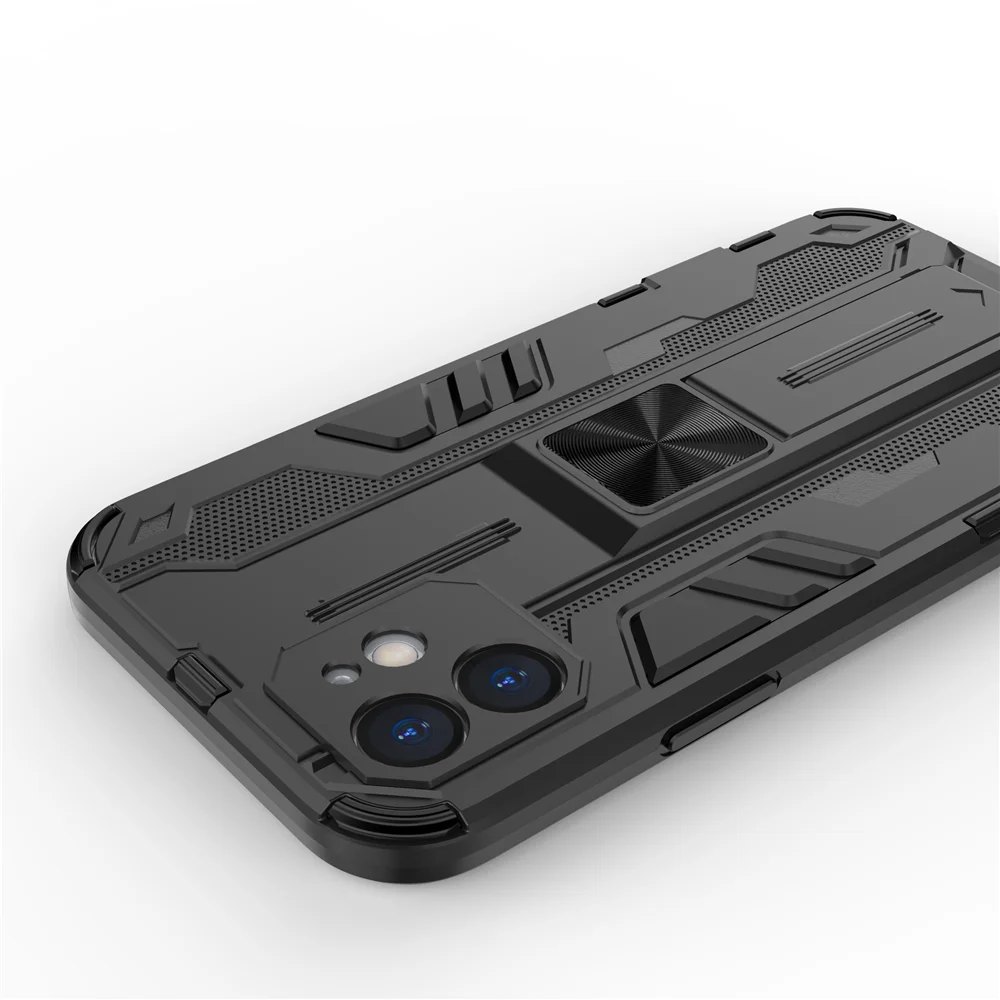 

PC+TPU Bumper Magnetic Kickstand Shockproof Case For iPhone 12 Mini 11 Pro Max X XR Xs Max 6s 7 8 Plus SE 2020 Back Cover Coque