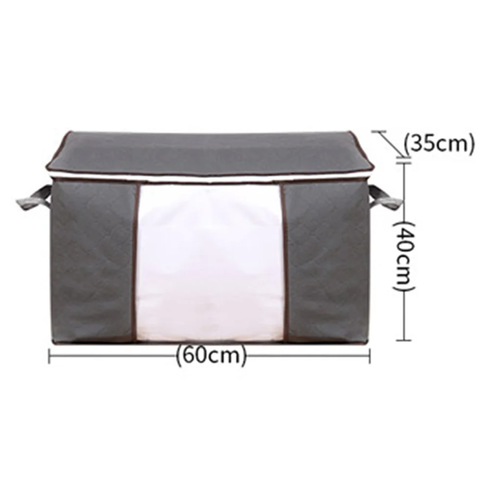 

Large-capacity dustproof two-way zipper folding clothing storage bag quilt blanket home improvement storage bag durable