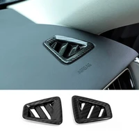 for volvo xc60 2018 2019 car front small air outlet decoration cover trim abs carbon fibre auto interior accessories styling