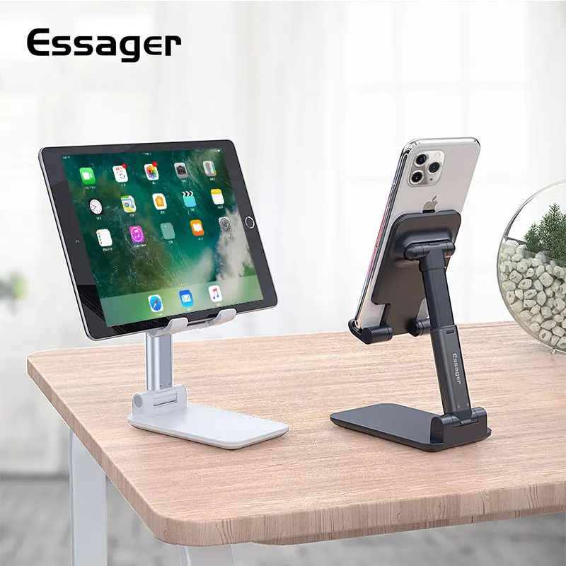 Essager держатель для мобильного телефона Подставка для iPhone 11 Pro Max X iPad регулируемый металлический стол настольный планшет универсальный держатель для сотового телефона