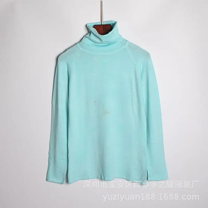 LEH 2019 осенне-зимний женский вязаный свитер с высоким воротом Повседневный мягкий