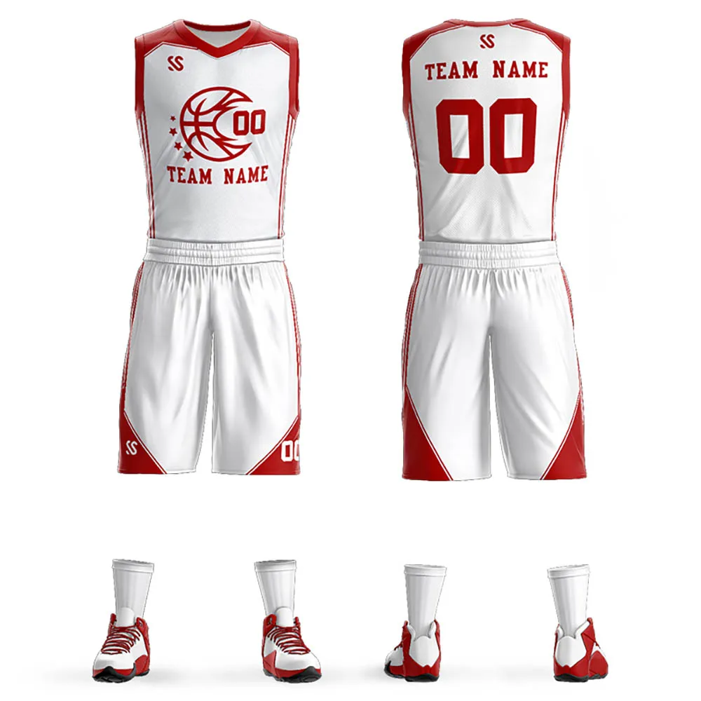 

Custom Basketball Team Sublimated Polyester Basketball Headwear Sports Pants Men's Sports Suit