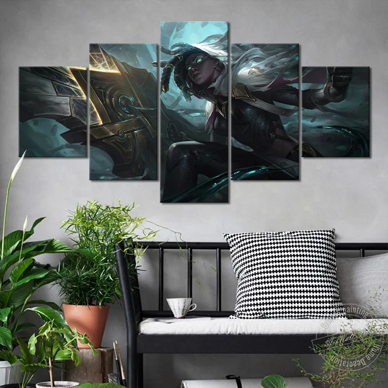 

League of Legends Game Poster LOL Senna Wall Art Picture for Living Room and Play Room Decor Artwork Painting Birthday Gifts