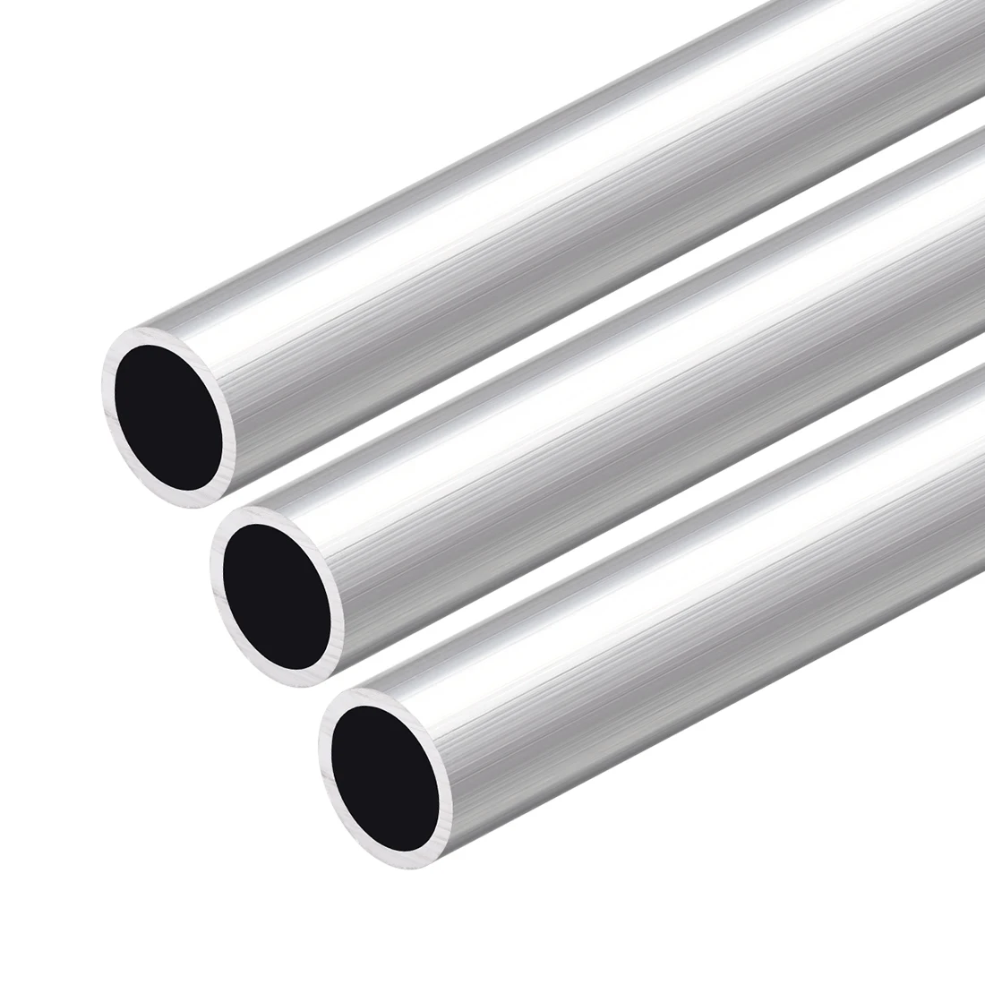 

uxcell 6063 Aluminum Round Tube 300mm Length 19mm OD 16mm Inner Dia Seamless Aluminum Straight Tubing 3 Pcs