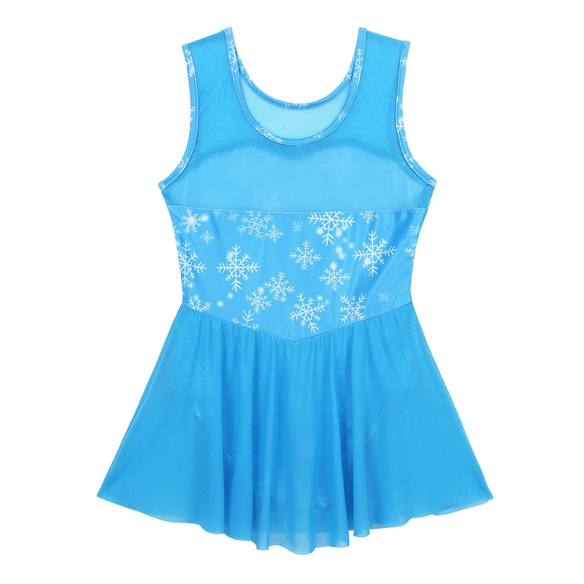 Женское гимнастическое трико FEESHOW балетное платье без рукавов с рисунком