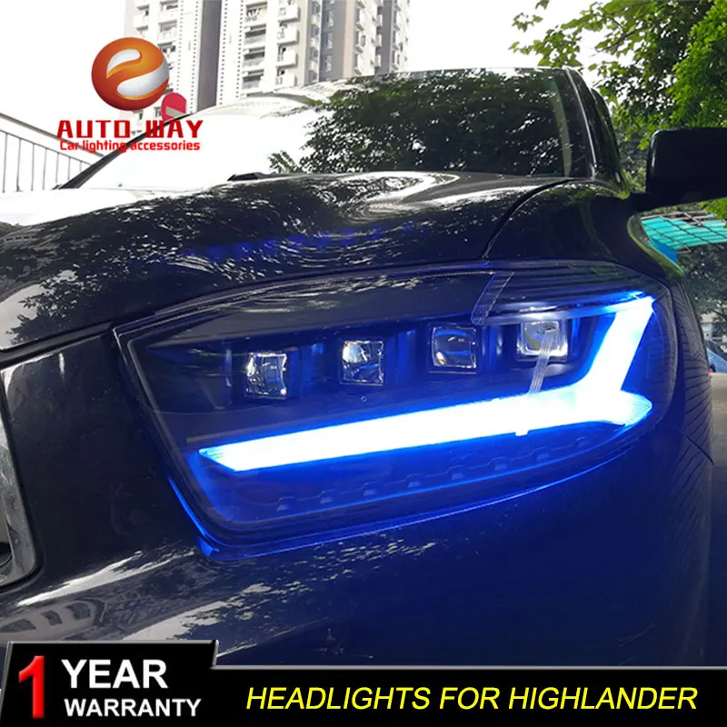 Чехол для фары Toyota Highlander 2009 2010 2011 LED DRL дневные ходовые огни | Автомобили и