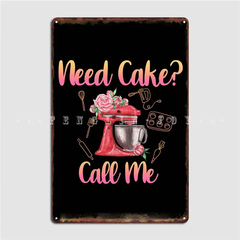 

Металлический плакат с надписью Need торт Call Me, забавная пещера для паба, Настенный декор, оловянные плакаты