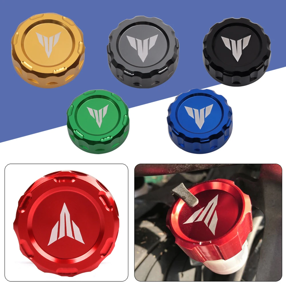 For Yamaha MT-01 MT-03 MT-10 MT-25 TRACER 900 700 GT XSR700 XSR900 2015-2020 Motorcycle Rear Brake Fluid Reservoir Cap Oil Cup | Автомобили
