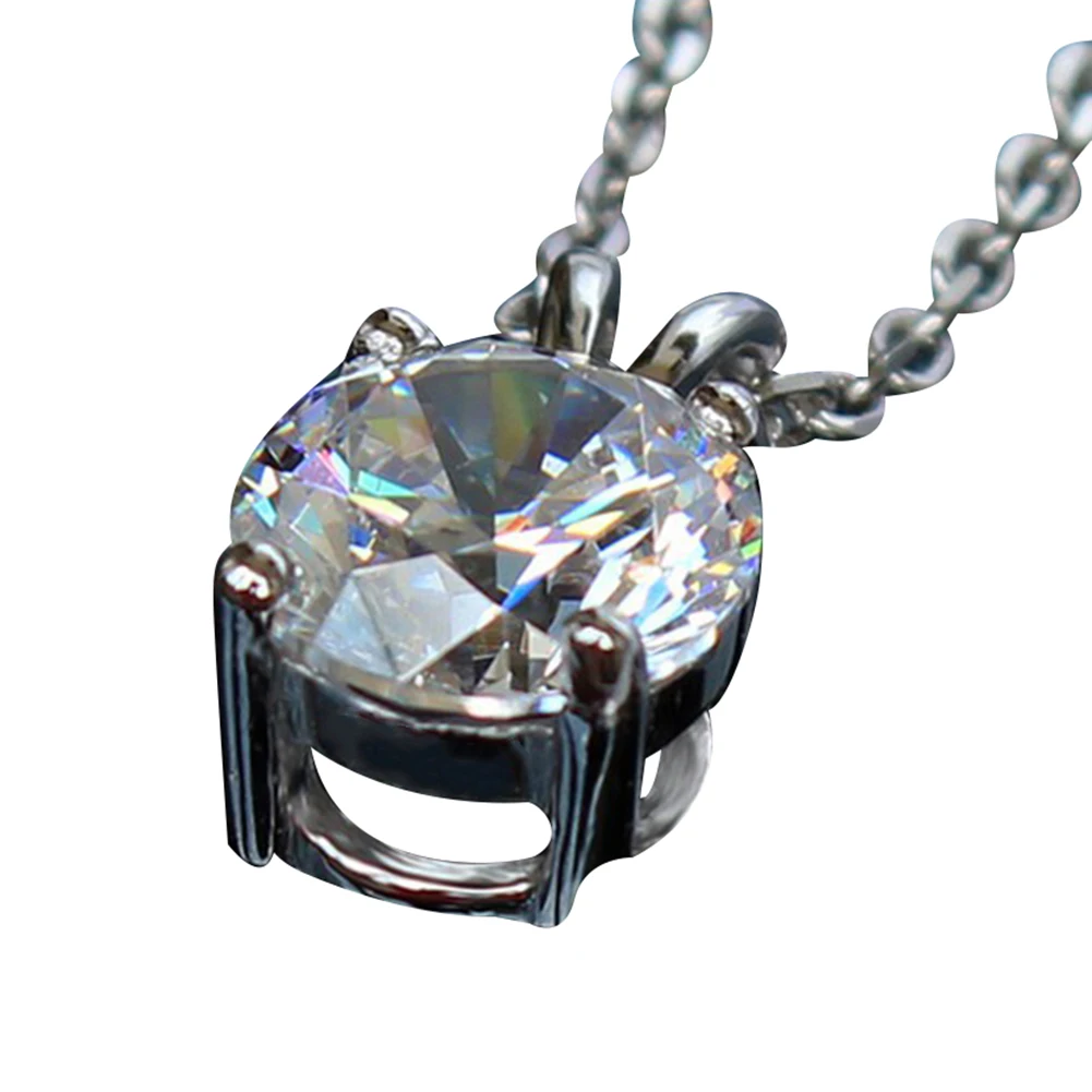 Collares de moda 2019 ожерелье женское модное круглый кубический цирконий кулон