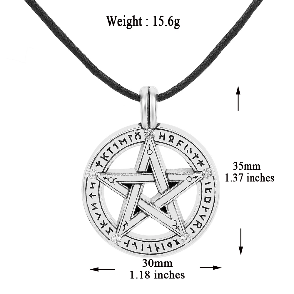 Рыболовный крючок подвески в виде скандинавских Рун пентаграмма