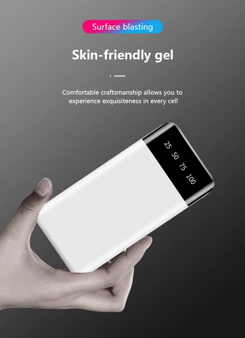 Внешний аккумулятор 10000 мАч для Xiaomi Mi 2 USB внешний аккумулятор портативное зарядное устройство Внешний аккумулятор повербанк для iPhone samsung huawei