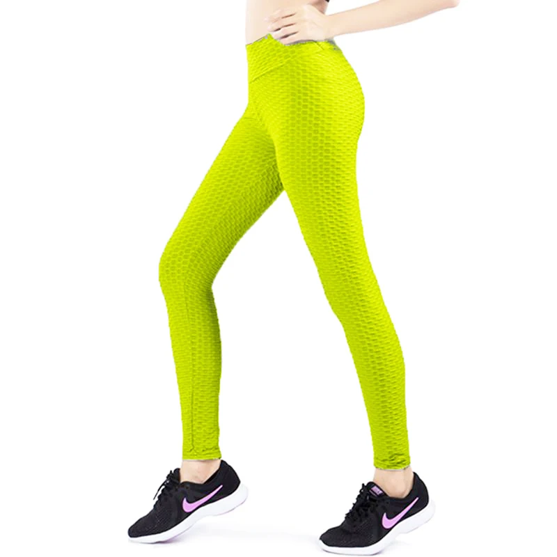 New Bumps pants Solid color Yoga Leggings fitness Leggings For Women Sporting Workout Leggins Elastic Slim Pants images - 6