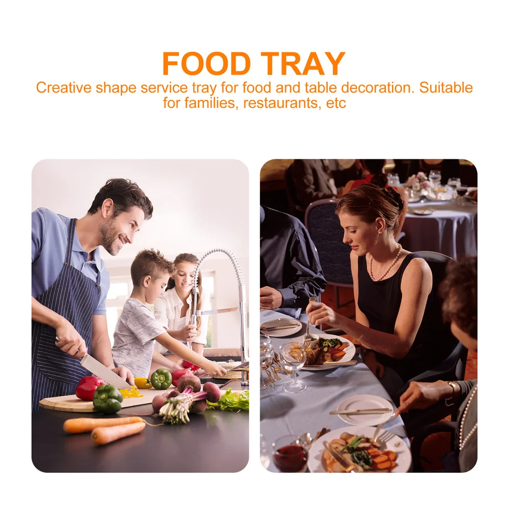 

1Pc Multi-functional Melamine Tray Food Plate Useful Storage Plate Kitchen Tool