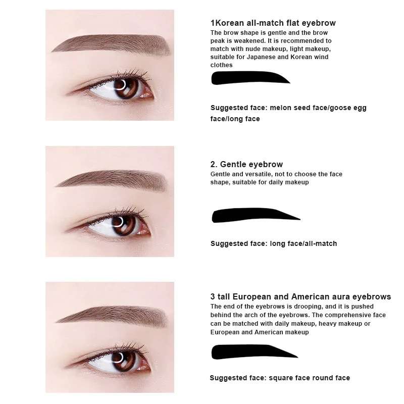 

Adjustable Eyebrow Shapes Stencil Eyebrow Drawing Make up Auxiliary Tool MH88