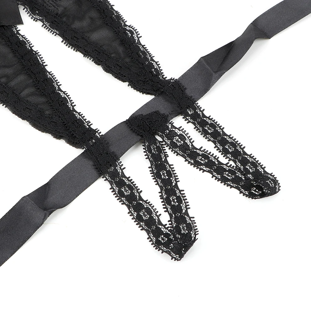 Кружевное сексуальное нижнее белье с V-образным вырезом прозрачная Пижама